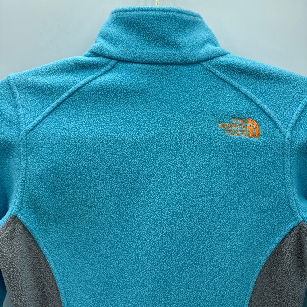 The North Face Fleece Jacket Women's Light Blue Gray Full Zip Outdoor Hiking - Picture 8 of 10